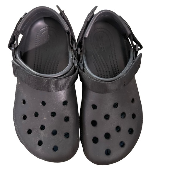 Crocs Classic Platform hiker xscape Clogs Black Women’s Chunky Sandals women’s 8 - Picture 6 of 9